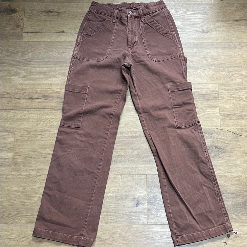 Arizona Jean Company Women's Straight Leg Pants in Rust Brown - Picture 3 of 3